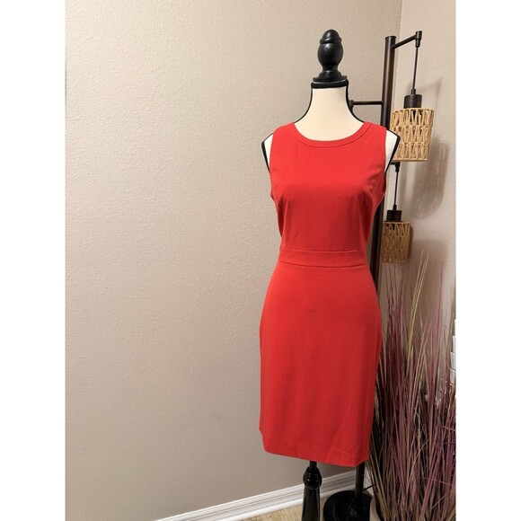 J. Crew Dresses & Skirts - J. Crew Dress Red Sleeveless Lined Sheath Size 4 NWT